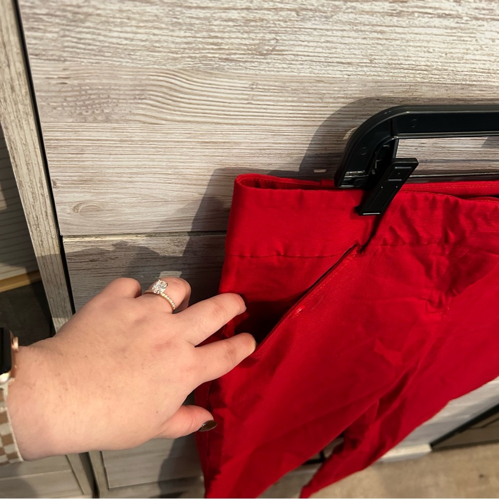 The Limited bright red Exact Stretch Trouser Pants Size 12 - Picture 3 of 5